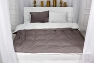 Наволочка велюр Winter Frost 28-0001+28-0003 Lilium Velvet 50x70 см коричневый/белый MirSon