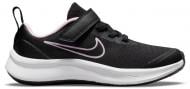 Кроссовки для девочек демисезонные Nike STAR RUNNER 3 (PSV) DA2777-002 р.28 черные