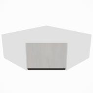 Шкаф Софи (А 90х90 левая) шелковый камень/белый Світ Меблів Шкаф Софи (А 90х90 левая) шелковый камень/белый Світ Меблів