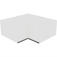 Шкаф Софи (А 90х90 прямой (570) правая) белый/белый Світ Меблів