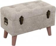 Сундук-пуф Sensio Arctic велюр 330x260x520 мм серый