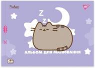Альбом для малювання Pusheen А4 28 аркушів на скобі з перфорацією в асортименті YES