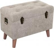 Сундук-пуф Sensio Arctic велюр 400x310x600 мм серый