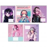 Зошит для нот Anime moon music А5 12 аркушів YES