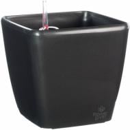 Горшок пластиковый Plastkon Flower Lover Quadrato квадратный 5,5 л антрацит