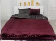 Наволочка велюр Winter Frost 28-0003 +28-0002 Protea Velvet 40x60 см бордовый/коричневый MirSon