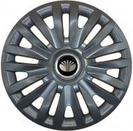 Колпак для колес SJS Daewoo 217 R14" 4 шт. черный (110997)