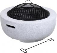 Гриль 60 см світло-сірий круглий