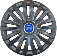 Колпак для колес SJS Fiat (синий) 217 R14" 4 шт. черный (110809)