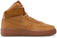 Кроссовки детские демисезонные Nike AIR FORCE 1 HIGH LE (GS) CK0262-700 р.38 коричневые