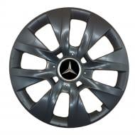 Колпак для колес SJS Mercedes-Benz 225 R14" 4 шт. черный (110855)