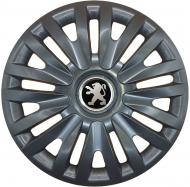 Колпак для колес SJS Peugeot 217 R14" 4 шт. черный (110820)