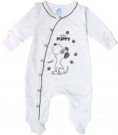 Человечек Minikin Веселый щенок р.62 белый с черным 196090362