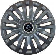 Колпак для колес SJS Renault NEW 217 R14" 4 шт. черный (110998)