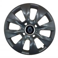 Колпак для колес SJS Renault NEW 225 R14" 4 шт. черный (111001)