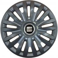Колпак для колес SJS Seat 217 R14" 4 шт. черный (110827)