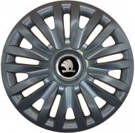 Колпак для колес SJS Skoda 217 R14" 4 шт. черный (110823)