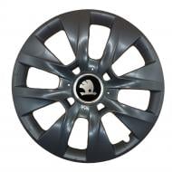 Колпак для колес SJS Skoda 225 R14" 4 шт. черный (110862)