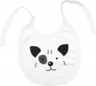 Нагрудник Minikin Веселый щенок белый с черным 193803
