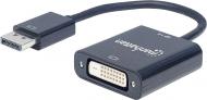 Переходник Intracom DisplayPort (M) - DVI-D (F) черный (152228)