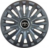 Колпак для колес SJS Toyota 217 R14" 4 шт. черный (110825)