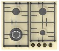 Варочная поверхность газовая Borgio DL 6342-11 Ivory Rustic Варочная поверхность газовая Borgio DL 6342-11 Ivory Rustic