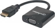 Переходник Intracom HDMI M - VGA F 0,3 м черный (151467)