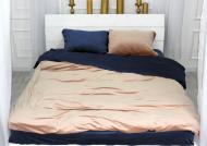 Наволочка велюр Winter Frost 28-0004+28-0006 Ruellia Velvet 50x70 см кремовый/синий MirSon