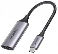 Перехідник UGREEN USB 2.0 Type C - HDMI V2.0 4K@60Hz CM297 0,1 м сірий (70444)