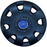 Колпак для колес SJS Fiat (синий) 304 R15" 4 шт. черный (110885)