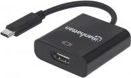 Перехідник Intracom USB3.1 Type-C — HDMI (F) 0,15 м чорний (151788)