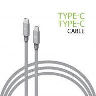 Кабель Intaleo CBGNYTT2 60W Type-C to Type-C 2 м серый (1283126623745) Кабель Intaleo CBGNYTT2 60W Type-C to Type-C 2 м серый (1283126623745)