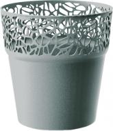 Кашпо пластиковое Prosperplast Naturo круглый 1,7 л серый (78985-405)