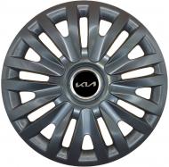 Ковпак для коліс SJS Kia NEW 313 R15" 4 шт. чорний (110032)
