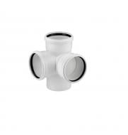 Крестовина канализационная Ostendorf двухплоскостная бесшумная d 110/110/87°