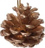 Набор шишек натуральные золотистые 6 см 6 шт./уп.