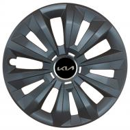 Ковпак для коліс SJS Kia NEW 346 R15" 4 шт. чорний (110054)