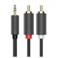 Кабель UGREEN AV102 3.5 мм to 2RCA Audio Cable 5 м black (10513)