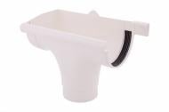 Воронка желоба PROFiL левая 130 мм белый