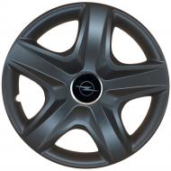 Колпак для колес SJS Opel NEW 340 R15" 4 шт. черный (110052)