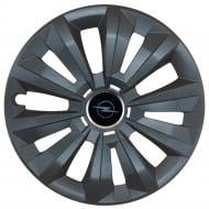 Ковпак для коліс SJS Opel NEW 346 R15" 4 шт. чорний (110055)