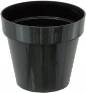 Горшок пластиковый Prosperplast Cube shine круглый 2,2 л антрацит (77951-433)