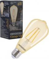 Лампа світлодіодна Светкомплект FIL VII Gold ST64 6 Вт E27 2500 К 220 В жовта