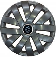 Ковпак для коліс SJS Renault NEW 315 R15" 4 шт. чорний (110042)