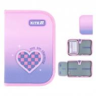 Пенал Charming K26-621-1 KITE розовый с фиолетовым