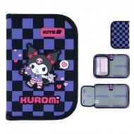 Пенал Kuromi HK26-621-2 KITE черный с фиолетовым