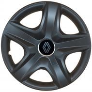 Ковпак для коліс SJS Renault NEW 340 R15" 4 шт. чорний (110053)