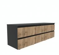 Тумба под ТВ DC STEVE 1400x480x400 мм черный/дуб тахо