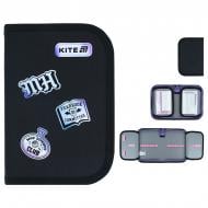 Пенал Monster High MH26-622 KITE черный с рисунком
