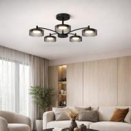 Люстра потолочная LIGHT SET DUSHA MS241 5x12 Вт GX53 черный/дымчатый